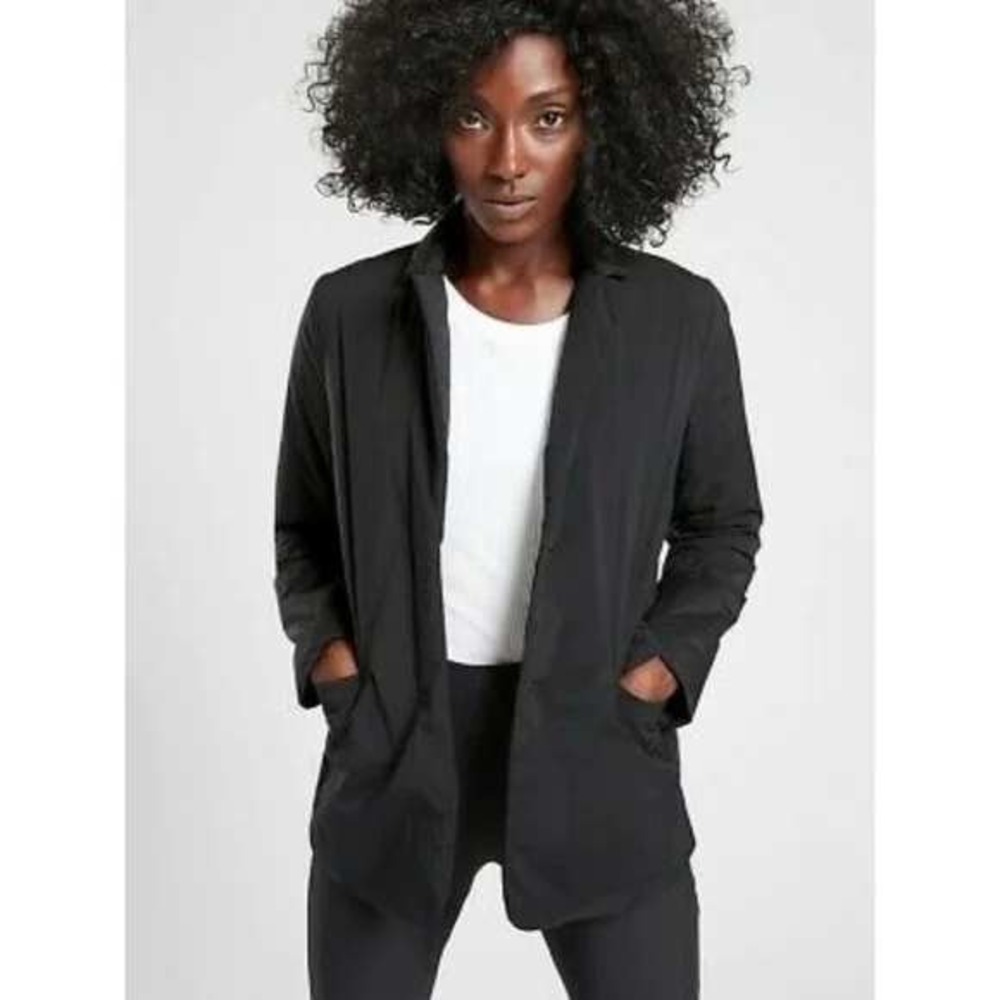 Athleta Evolution Black PrimaLoft Blazer Jacket L… - image 2